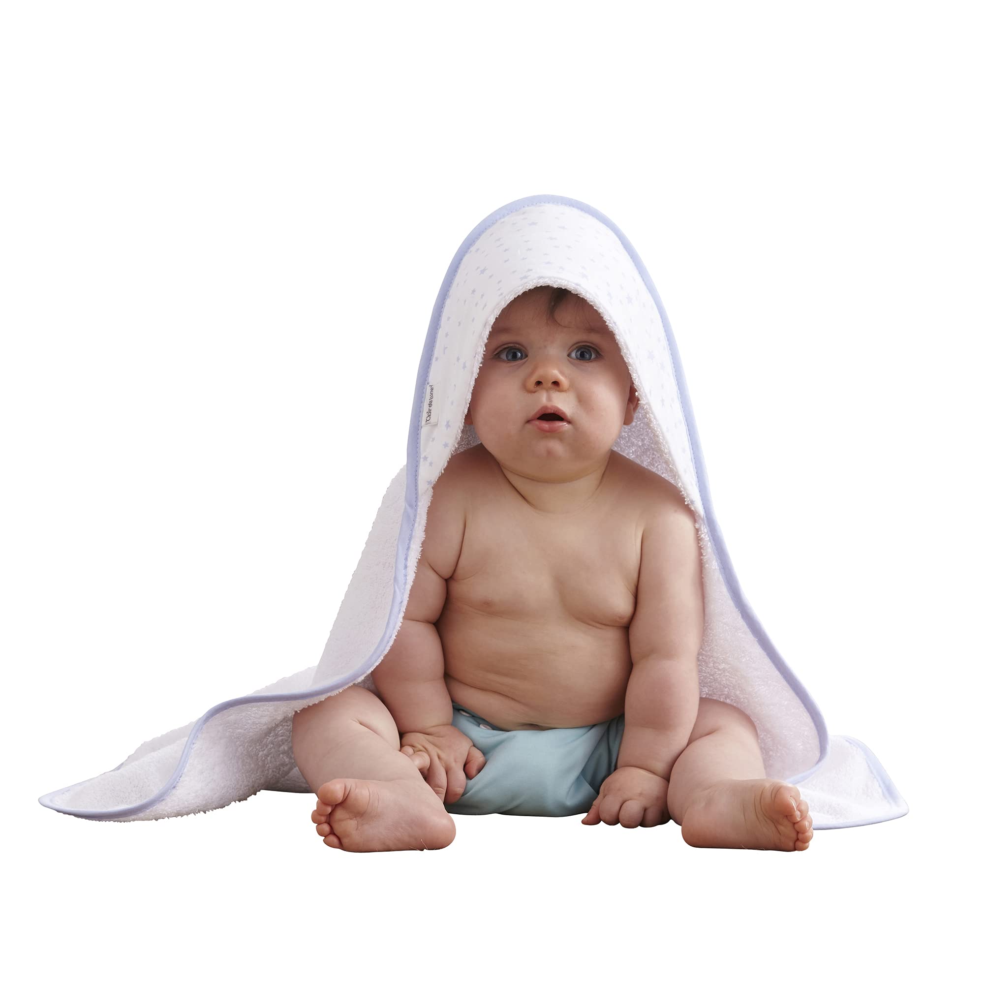 Clair de Lune Hooded Towel (Blue, Star)