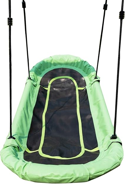 hanging little tikes swing from porch