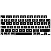 ProElife Ultra Thin Keyboard Cover Skin for EU/UK (ISO) 2025-2022 MacBook Air 13.6 15 inch M4 M3 M2 A3240/A3241/A3113/A3114 &