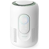 Momcozy Nursery Air Purifier, 4-Filter System with H13 HEPA & Carbon, Real-Time PM2.5 Air Quality Monitor & Display with 3-Color Status, Baby Air Purifier with 21 dB Sleep Mode, Dimmable Night Light