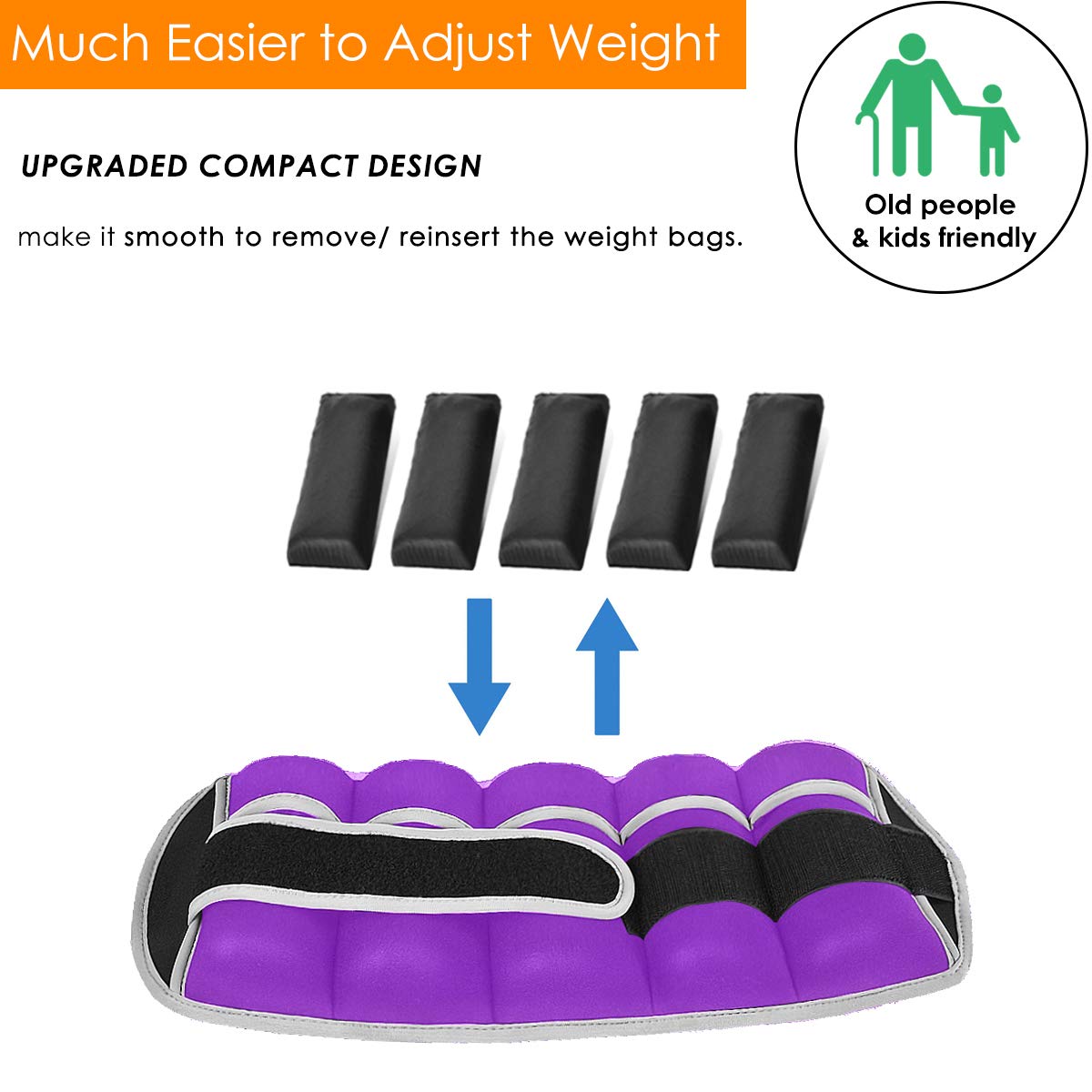 Prodigen 1 Pair 1 2 3.5 4 5 7 7.5 10 15 Lbs Adjustable Ankle Weights Set for Men Women Kids Ankle Wrist Weight for Walking, Jogging, Gymnastics