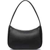 YONBEN Women's Shoulder Bag Purse Simple One-Shoulder Underarm Bag Lightweight and Practical (PU/Black)