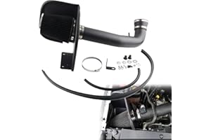 BAGARAATAN Cold Air Intake System & Heat Shield Compatible with 2009-2014 Chevy Silverado GMC Sierra 1500 4.8L/5.3L/6.0L/6.2L V8 High Flow Air Filter Kit, Improved Horsepower & Throttle Response-10543
