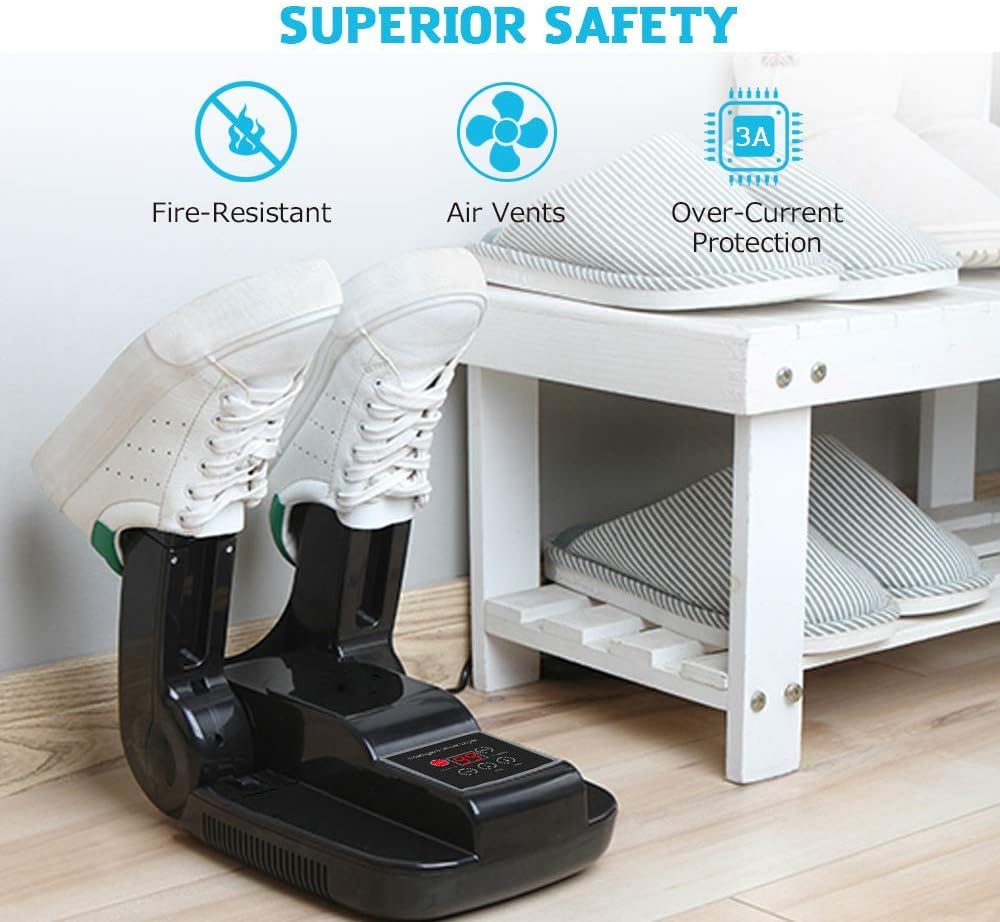 DR.PREPARE Boot Dryer Shoe Dryer Ozone, Glove Dryer & Boot Warmer with Heat Blower, Portable Adjustable Rack and Timer, Folding Design & Quick Drying for Shoes, Gloves, Hats, Socks, Ski Boots (Ozone): Home & Kitchen