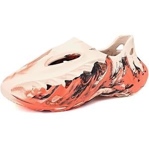 foliorime Foam Runners for Kids Sneakers Sandals Boys Girls EVA Cloud Slide Lightweight Casual Closed Toe Little Big Kids Ind