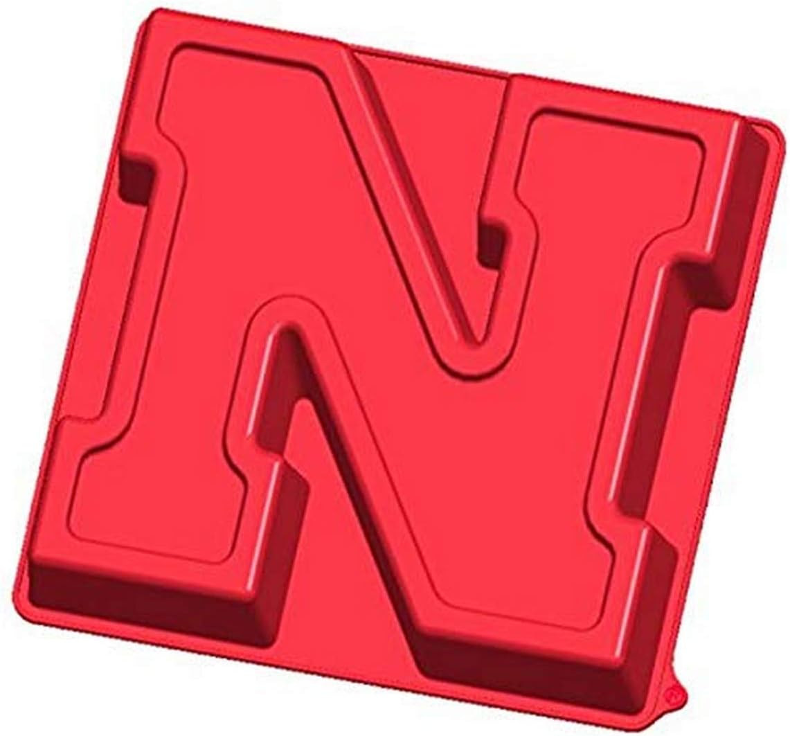 Fanpans MasterPieces Game Day NCAA Nebraska Cornhuskers Team Logo Silicone Cake Pan - Dishwasher Safe