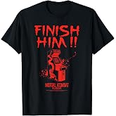 Mortal Kombat Klassic Finish Him! Vintage Arcade Video Game T-Shirt