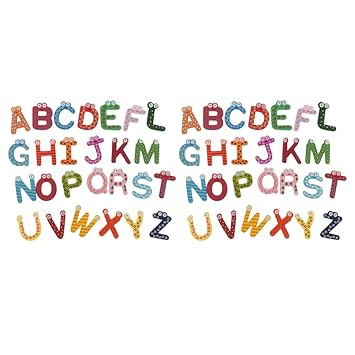 non-brand 2 Juegos de Bloques Magnéticos de Letras para Nevera ...