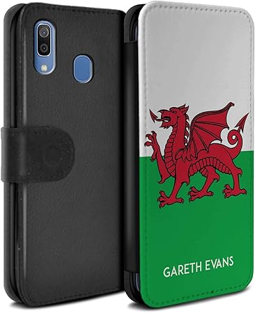 Stuff4 Personalised Phone Case Wallet For Samsung Galaxy 0e 19 Custom National Nation Flag 2 Wales Welsh Flip Faux Pu Leather Cover Amazon Co Uk Computers Accessories