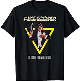 Alice Cooper Welcome to My Nightmare Yellow Triangle T Shirts Tees for Men and Women