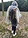 Zoophyter “Rain-Proof King” 10pcs Adult Emergency Disposable Rain Poncho, Individual Packed(Clear White)