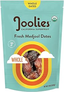 Joolies Organic Whole Medjool Dates | 12 Ounce Pouch | Fresh California Grown Fruit | Vegan, Gluten-Free, Paleo, No Sugar Add