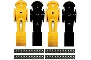 4 Tornado Foosball Men Counter Balanced Roll Pin