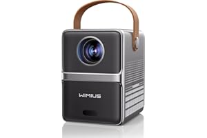 [Electric Focus] Mini Projector with 5GWiFi and Bluetooth, WIMIUS 1080P Outdoor Projector, Portable Movie Projector, 300" Screen, Compatible with iOS/Android/TV Stick/HDMI/PS5 M