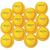 Yellow Spectrum Practice Foam Softballs Pk12 | Foam construction for indoors or out, Measures 3-1/2 inch diameter / 11 inch in circumference