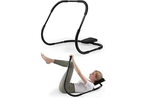 SPORFIT Crunches Ab Equipment, Ab Crunch Roller, Sit-Up Assistant Device, Ab Workout Machines for Home Exercise, Core Strength, Black