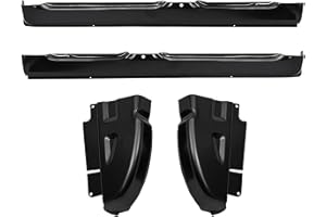 KUAFU Rocker Panel & Cab Corners 4 Door Compatible With 2002-2008 Dodge Ram 1500 2500 3500 Quad Cab(2 Packages)