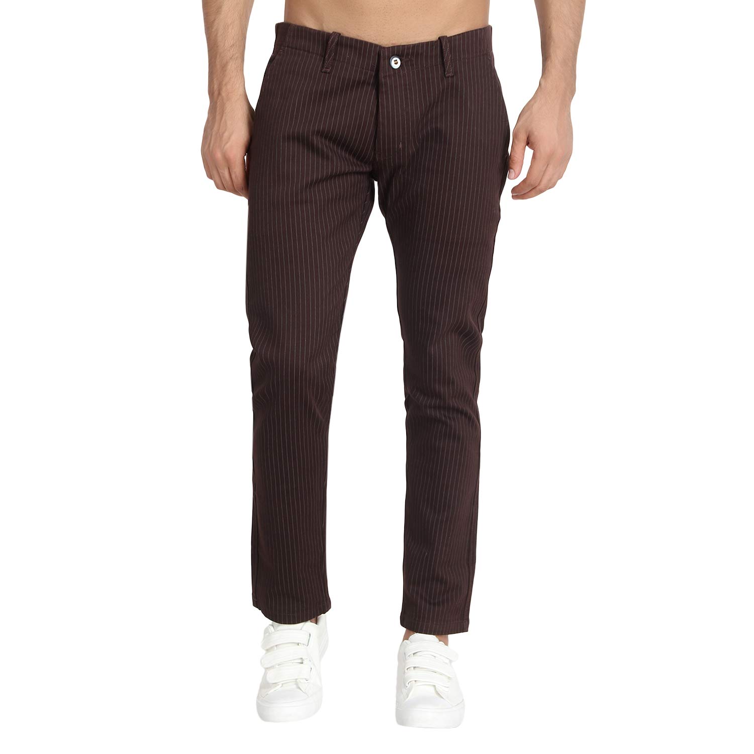 cropped slim fit chino pants