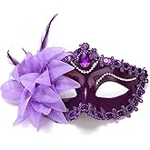 Ralleyfun Masquerade Mask for Women Venetian Halloween Carnival Masks for Party Prom Ball