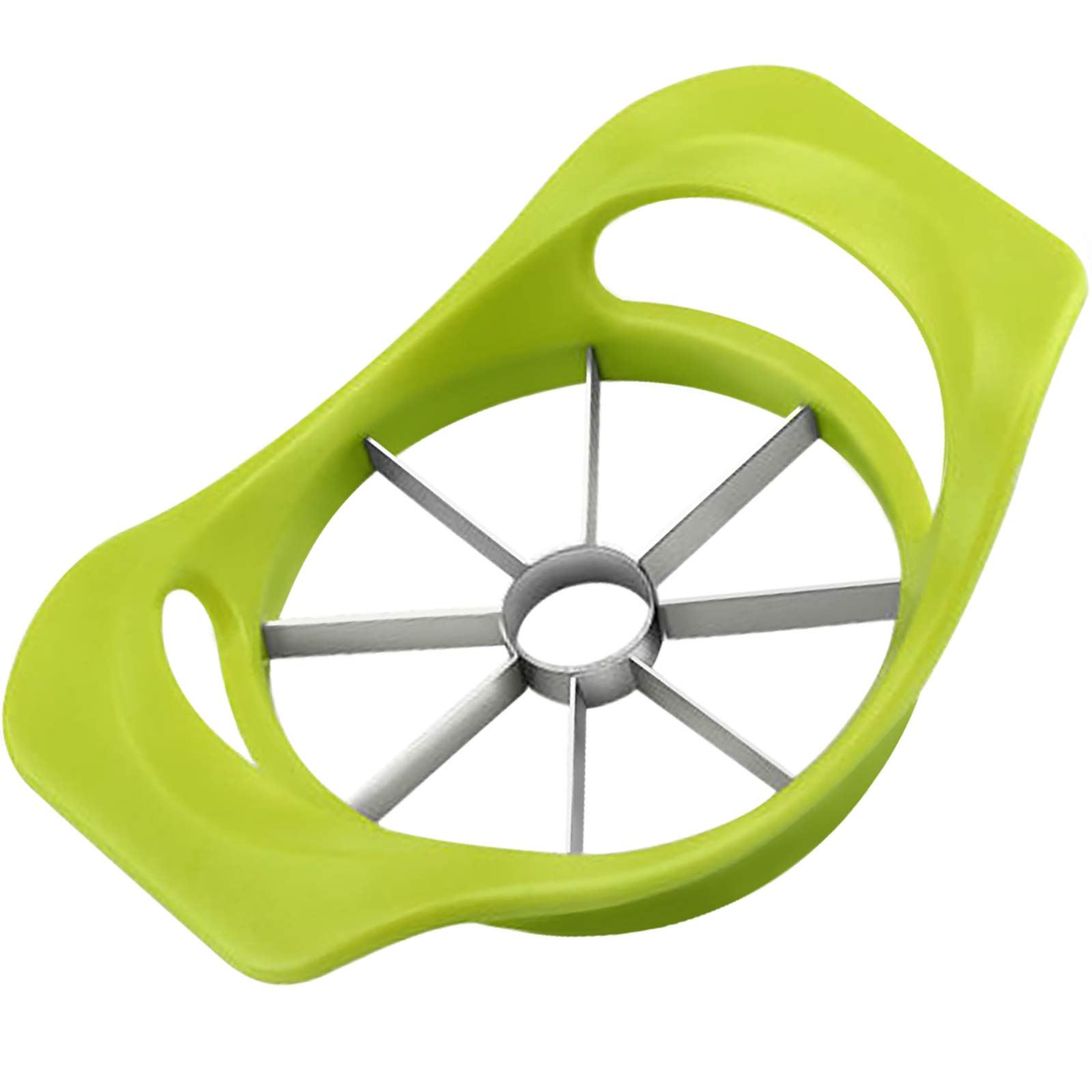 Starchef Apple Fruit Cutter,Slicer,Divider,Corer,Wedger,Stainless Steel,Slicer for Apples,Pears,Fruits,Ergonomic Handle, Easy Grip, Sharp Blade,(8 Slices,Green)