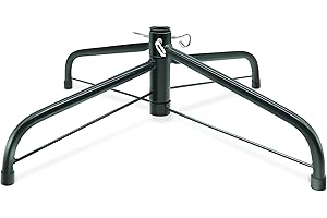 SYITCUN 16” Christmas Tree Stand for Artificial Trees, Foldable Metal Xmas Tree Stand, Replacement Fake Christmas Tree Holder Base for 2 ft to 7 ft Trees, Fits Tree Poles up to 0.86”