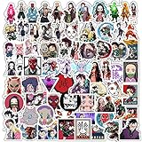 Demon Slayer: Kimetsu no Yaiba Stickers,70PCS Waterproof Vinyl Stickers for Water Bottle,Laptop,Phone Decal