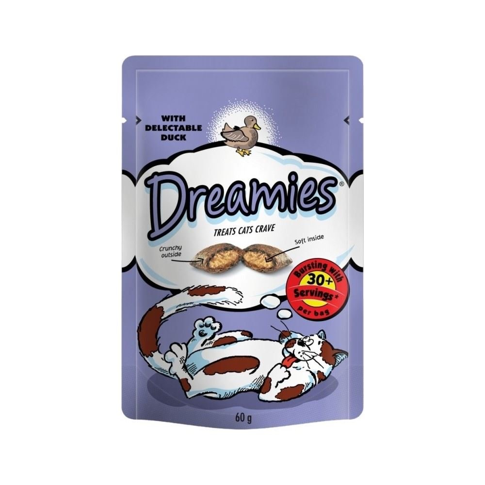 Dreamies Cat Treats with Delectable Duck (60g) Amazon.co.uk Grocery