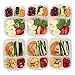 3 Compartment Meal Prep Containers - Premium BPA Free, Cute Reusable Lunch Box Portion Control - Microwave Freezer Safe w/ (Easy to Remove) Colored Lids + 7 Bonus Sporks | Plastic Divided Food Storage