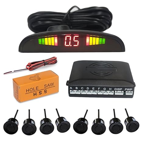 Amazon.com: Russian Human Voice Car Parking Sensor kit Front and ...