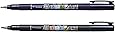 Tombow Brush Pen Fudenosuke, harte + weiche Spitze Set, schreibfarbe schwarz