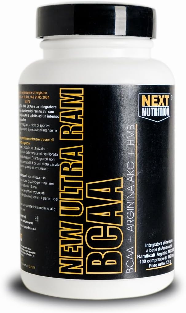 BCAA Ramificated Amino Acids | New Ultra RAM 500 Tablets | Report 2.1.1 | Enhanced with HMB and Arginine AKG | Strengthening and Recovery of Muscle Mass | Cycling Supplements - Bodybuilding s