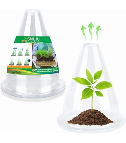 Cloches De Jardin Réutilisables - 20 Cloches Anti-gel Avec Aérations Et Piquets Pour Tomates, Fraises