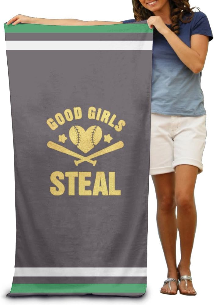 Good Girls Steal Funny Softball Bath Towels Beach Towels Swim Towels Adults Soft Absorbent