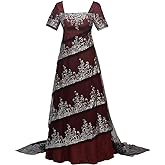 Willyacos Titanic Rose Cosplay Costume - Red Dewitt Bukater Dress, Dinner Outfit for Women