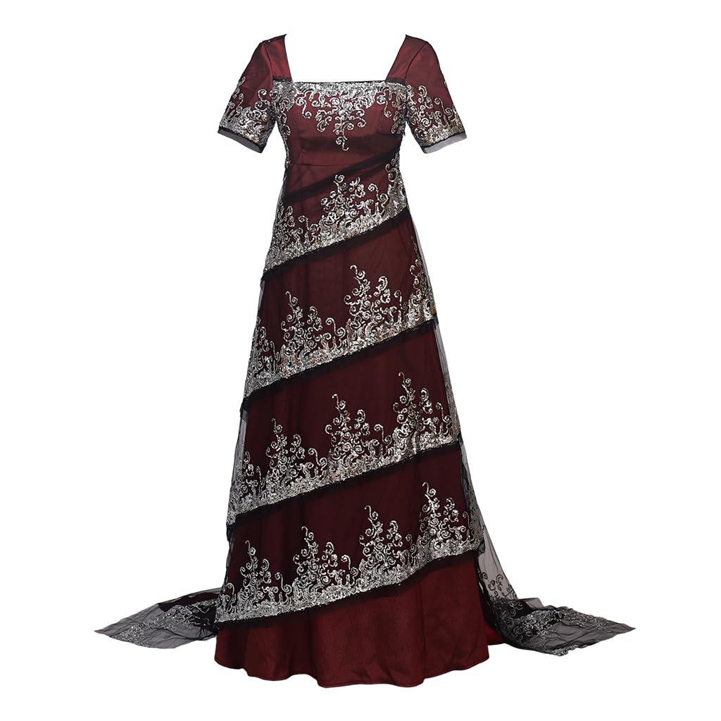 Photo 1 of Willyacos Titanic Cosplay Costume - Red Rose Dewitt Bukater Dinner Dress - Women's (Red, M)