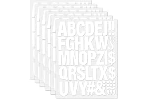 Iron On Letters for Clothing 2 Inch White Iron-On Vinyl Letters Heat Transfer Letter Alphabet Sticker for Clothes Fabric T-Sh