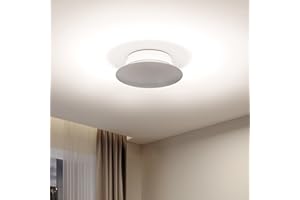 Homelist YX1 4300LM(60W) Indirect Lighting Ceiling Light, Compact 8" Flush Mount Ceiling Light, Dual-Core Eye Protection Ceil