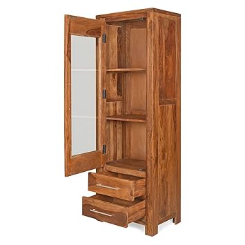 @Home by Nilkamal Delmonte Curio Cabinet (Brown)