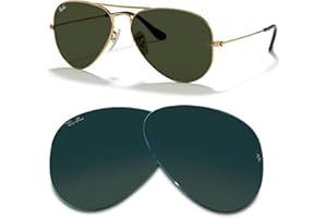 Ray-Ban Original AVIATOR LARGE METAL RB3025 Replacement Lenses +BUNDLE with ACCESSORY EYEWEAR KIT
