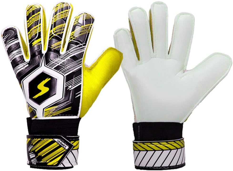 ToDIDAF Football Training Gloves, Children Outdoor Football Soccer Goalkeeper Goalie Training Gloves Gear, Waterproof Breathable Football Protective Gloves