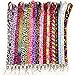 5PC Assorted From Leopard, Zebra, Hearts, Stars Printed Lanyard Keychain ID Badge Holder Protector