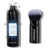 LAURA GELLER NEW YORK Spackle Mist Boost Makeup Setting Spray with Blue Light Protection + Airbrush Kabuki Brush