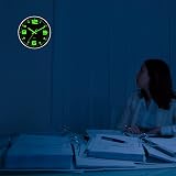 DIYZON Luminous Wall Clock 12 Silent Non-Ticking Battery Operated view 5