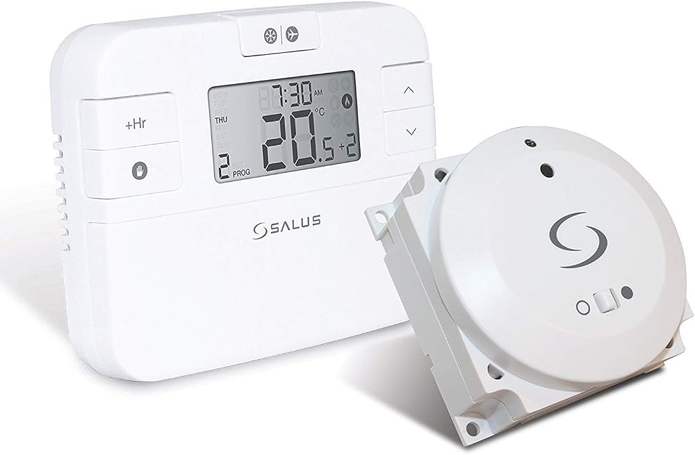 Salus RT510BC+ Wireless Thermostat White RF Programmable Room Digital Plug-in