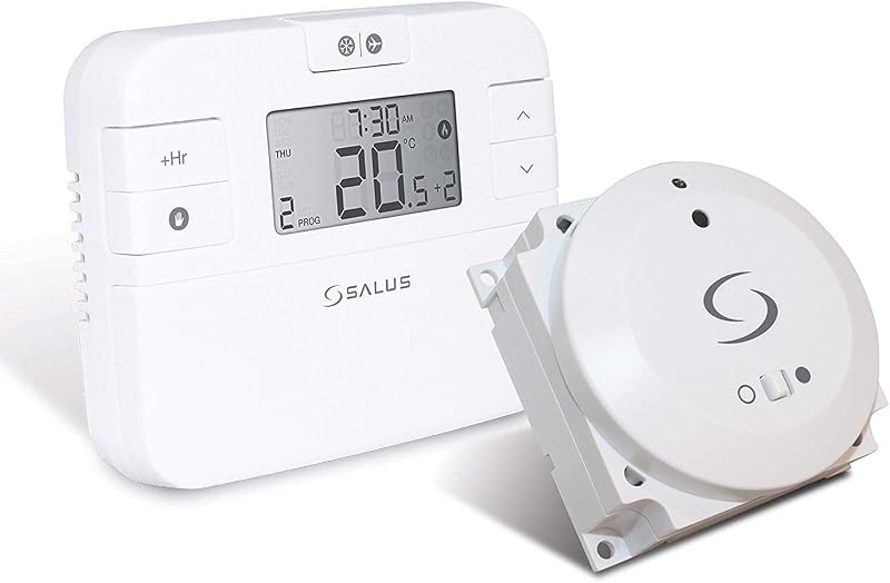 Salus RT510BC+ Wireless Thermostat White RF Programmable Room Digital Plug-in