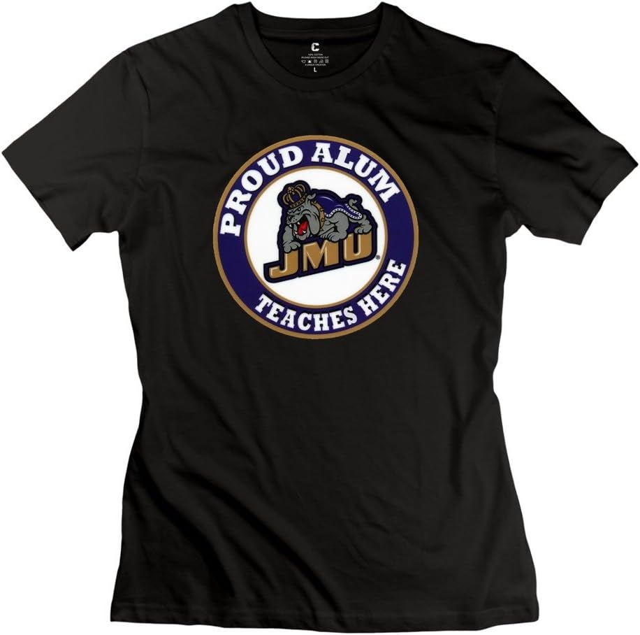 Sale Customized Women Proud Alum Teaches Here Logo T Shirts Black