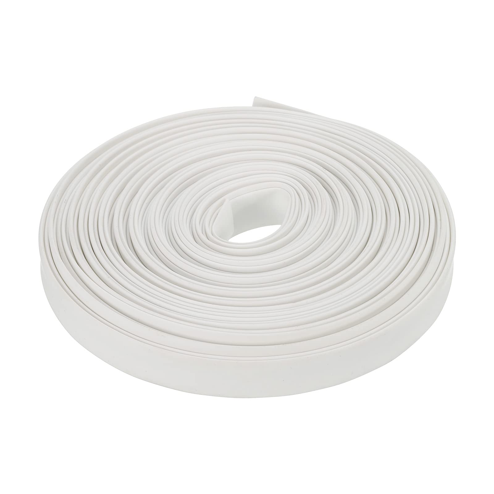 Rebower Heat Shrink Tubing 2:1 Cable Sleeving Tube Wrap, [for Electric Insulation Protection] - 7mm Dia/10m/White