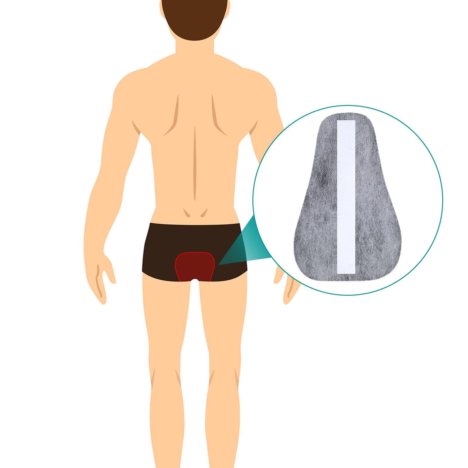 Jutom 8 Pcs Charcoal Underwear Flatulence Pads Deodorizer Women Men High Absorption Charcoal Pad Flatulence Filtering Absorb Odor Unpleasant Smells for Adults Home Car Pet Bathroom Basement(Gray)