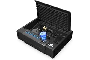 HARDROCK Gun Safe for Pistols, Biometric Wall Mounted Handgun Safe Box for Desk, Bedside,Truck，Drop Down Quick Access Security Safe with Fingerprint Keypad Lock for Home nightstand