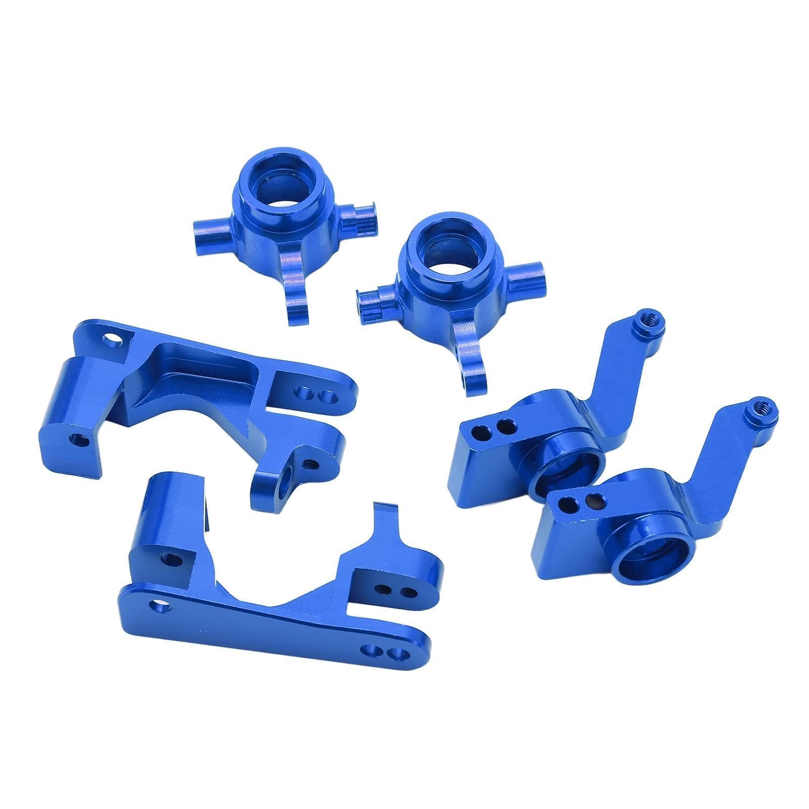 VBESTLIFE RC Steering Cup,Steering Cup C Seat Bearing Set Remote Control Vehicle Metal Upgrade Parts for 1/10 Slash 4x4 RC Off Road Car(blue)